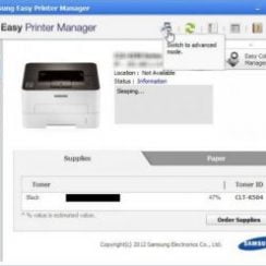 Samsung Easy Printer Manager Blank