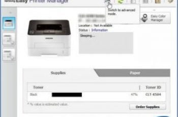 Samsung Easy Printer Manager Blank