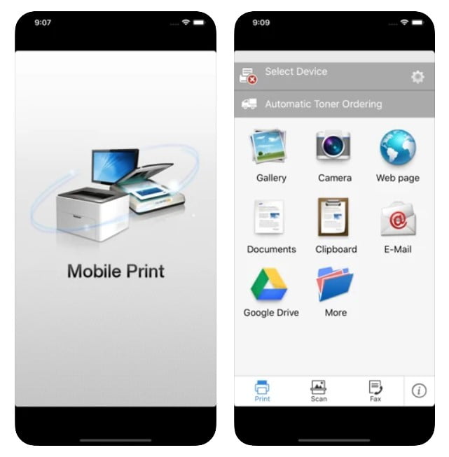 mobile printer samsung iphone