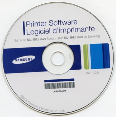 Use the installer CD samsung driver