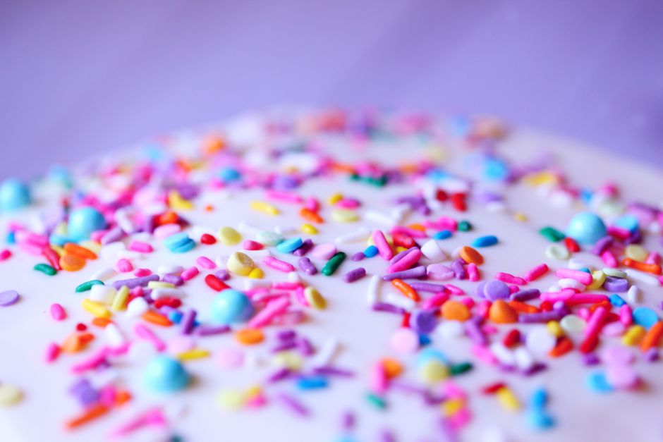 decorative cake with edible ink printing